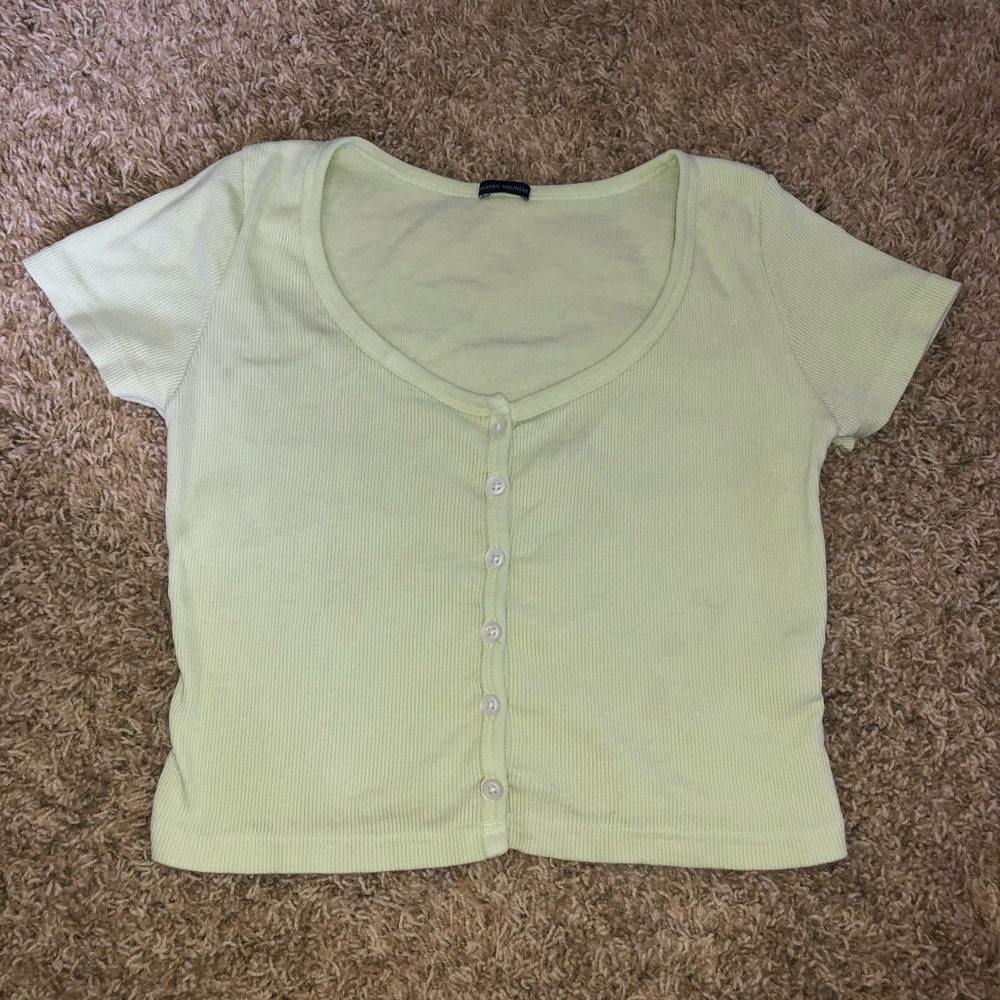 Brandy light green zelly top